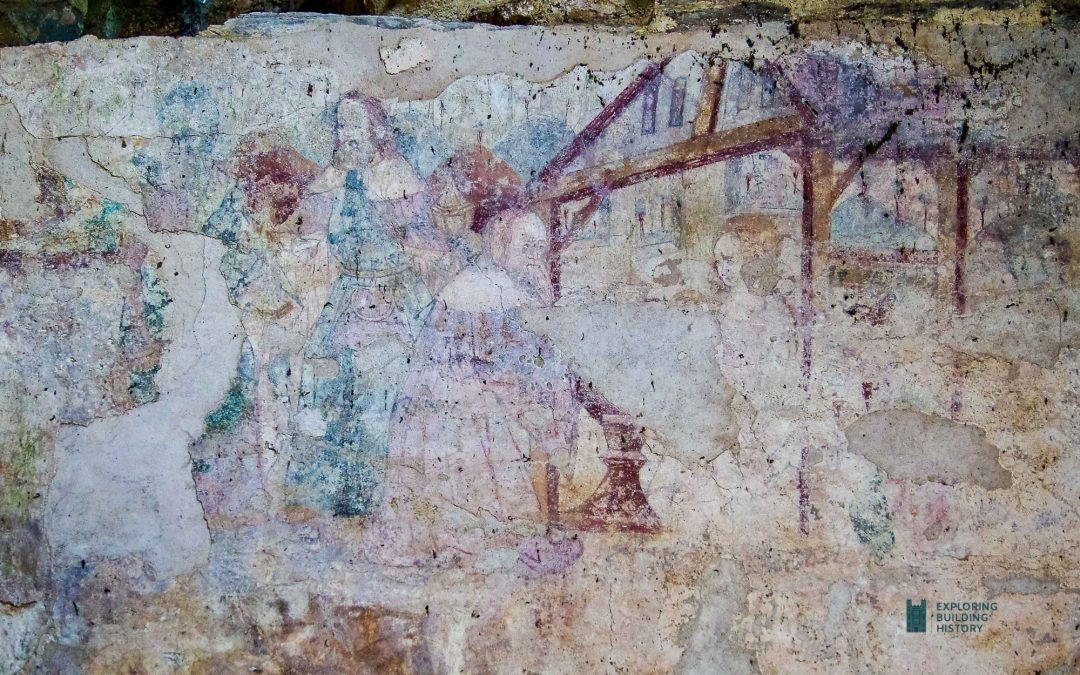 Adoration of the Magi: Wall Painting at Berry Pomeroy, South Devon