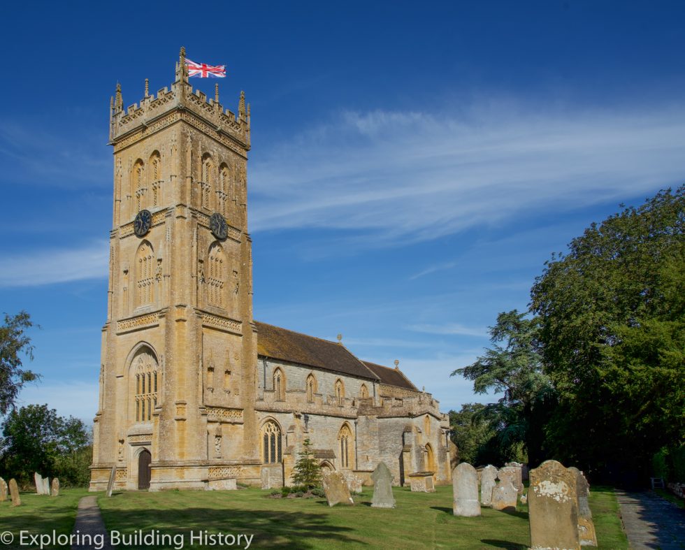 The Somerset Medieval Church Perpendicular Towers, Parapets